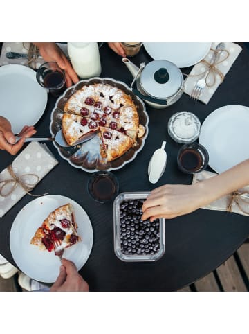 relaxdays 6x Glasbehälter mit Deckel in Transparent - 370 ml