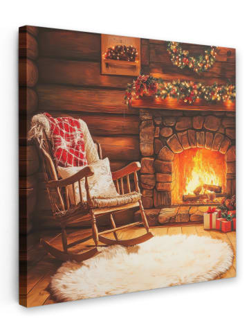 MuchoWow Leinwand Bilder Bernsteinfarben