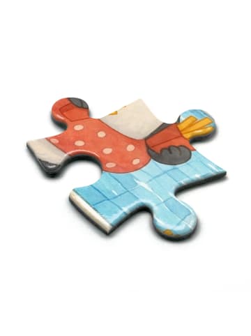Mr. & Mrs. Panda Puzzle Panda Schwimmbad Pommes Design ohne Spruch in Weiß
