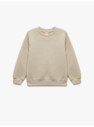 KOTON SWEATSHIRTS in Beige