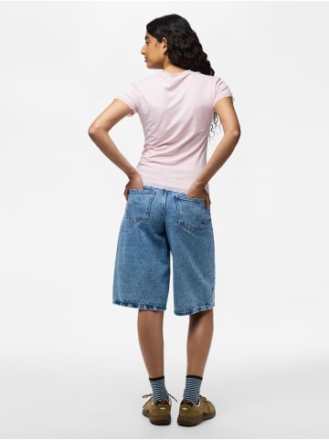 Pieces Oberteil mit kurzen Ärmeln in Parfait Pink1