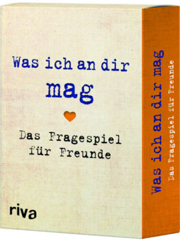 Riva Verlag Papeterie/PBS - Was ich an dir mag - Das Fragespiel für Freunde (Spiel)
