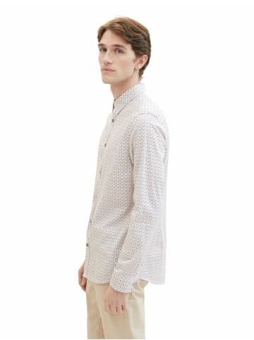 Tom Tailor Langarm Business Hemd für Herren in Weiß