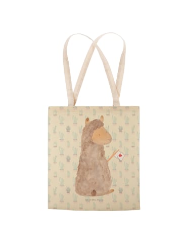 Mr. & Mrs. Panda Tasche Alpaka Fahne ohne Spruch in Kaktus Grün