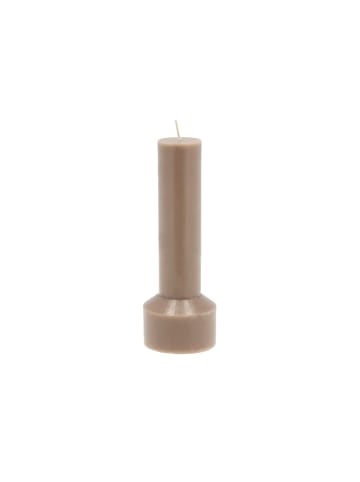Villa Collection Blockkerze Hvils in Taupe