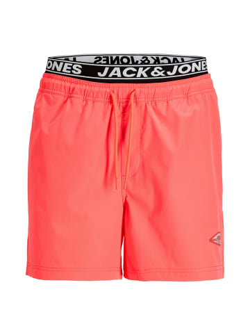 Jack and Jones Badeshorts in Koralle
