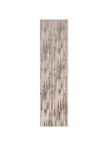 KADIMA DESIGN Designer-Glanzteppich mit abstrakter Ästhetik, hoch strapazierfähig in Gold