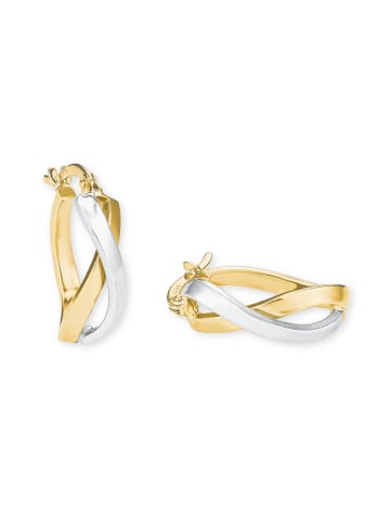 Amor Creolen Gold 585/14 ct in Bicolor