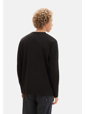 Tom Tailor Longsleeve in schwarz