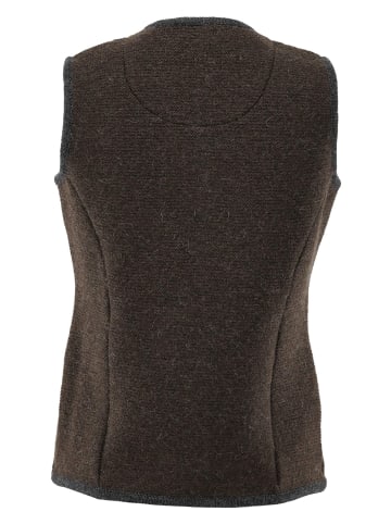 OS-Trachten Strickweste Kirko in mittelbraun