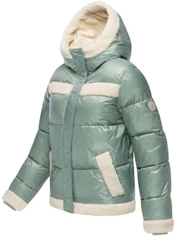 ragwear Winterjacke Editah Shiny YOUMODO in Dusty Green