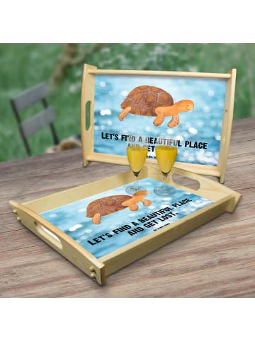 Mr. & Mrs. Panda betttablett Schildkröte MHerzieren mit Spruch in OZeichenanblue