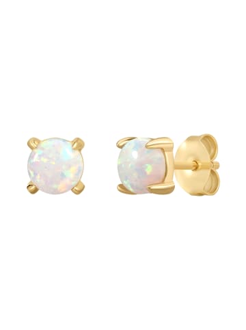 Rafaela Donata Ohrringe aus Sterling Silber mit Opal (synth.) in gelbgold