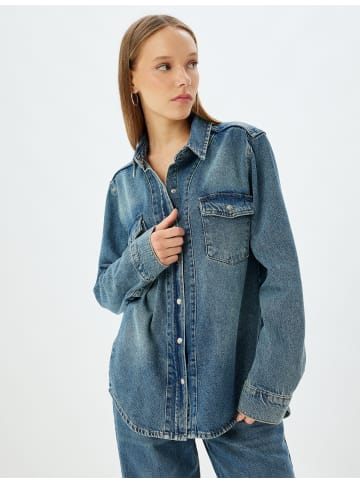 KOTON Shirt in Dunkles Indigo