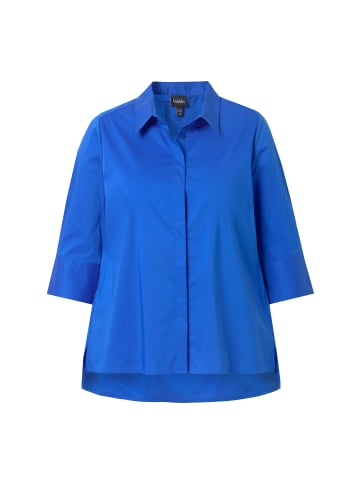 Ulla Popken Hemdbluse in pfauenblau