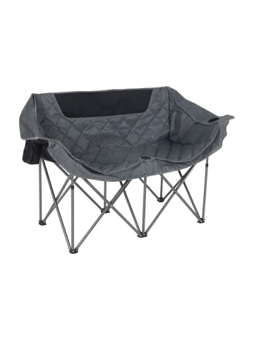relaxdays Camping Bank in Grau - (B)146 x (H)84 x (T)54 cm