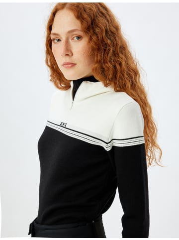 KOTON Sweater in Schwarz Gemustert