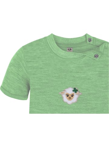 Normani Outdoor Sports 2er Set Doppelpack Baby Merino Body in Grün/Anthrazit