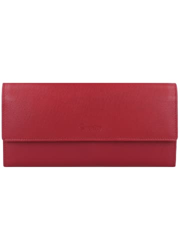 Esquire New Line Geldbörse RFID Schutz Leder 18.5 cm in rot