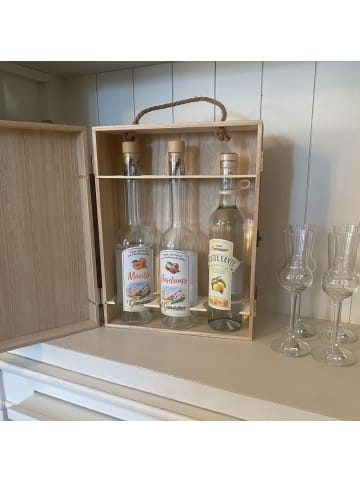 UNUS Weinkiste aus Holz rustikal in Braun