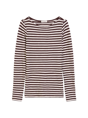 Marc O'Polo Ringel-Longsleeve regular in Dark Red