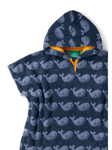 Little Green Radicals Baby-Handtuchponcho in Dunkelblau
