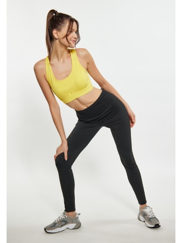 myMO ATHLSR Damen Crop-Top in Gelb
