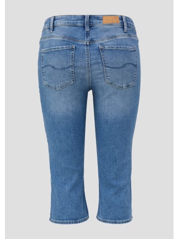 QS Jeans-Hose 3/4 in Blau