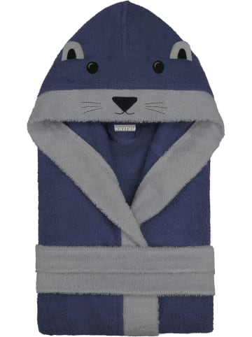 normani Frottee Bademantel für Kinder aus Bio-Baumwolle in Otter-Lila