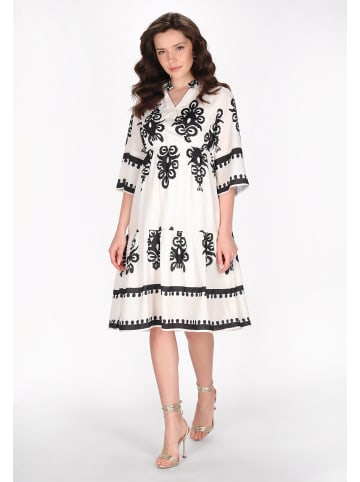faina Women Dress in beige black
