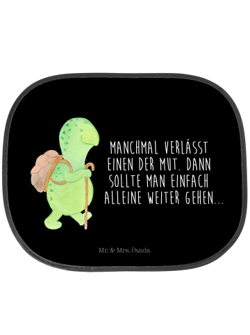 Mr. & Mrs. Panda Sonnenschutz Auto Schildkröte Wanderer mit Spruch in Schwarz