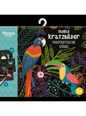 HUCH! Auzou Meine Kratzbilder - Fantastische Vögel