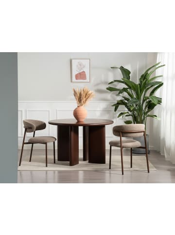 home24 Polsterstuhl PODINGTON 2er-Set in Taupe