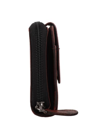 Greenburry Destressed Geldbörse RFID Schutz Leder 13.5 cm in rusty orange