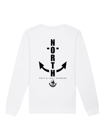 F4NT4STIC Unisex Sweatshirt North Anchor Knut & Jan Hamburg in weiß