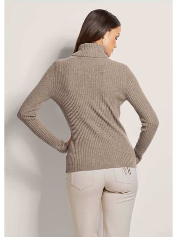 MADELEINE Rollkragenpullover aus Kaschmir in cappuccino / melange