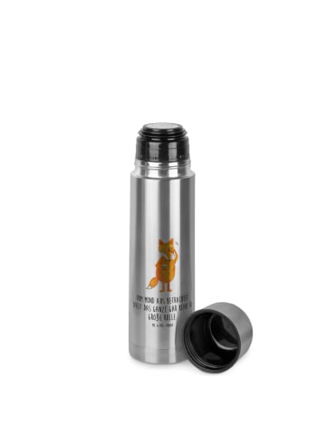 Mr. & Mrs. Panda Thermokanne Fuchs Lord mit Spruch in Transparent