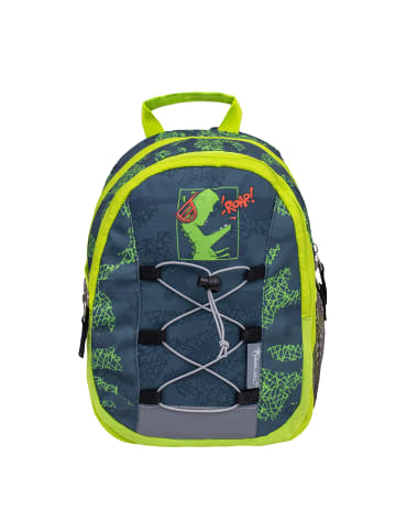 Belmil Kindergartenrucksack Mini Kiddy Roaar in Grün – (H) 23 x (L) 20 x (T) 9 cm