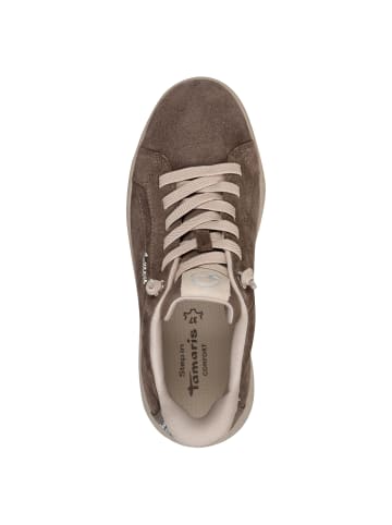 Tamaris WIDE FIT Sneaker in MUSHROOM SUEDE