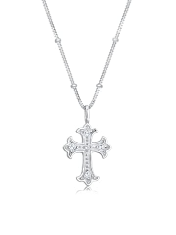 Elli Halskette 925 Sterling Silber Kreuz in Silber