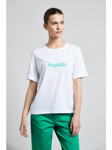 Bugatti Printshirt in weiß