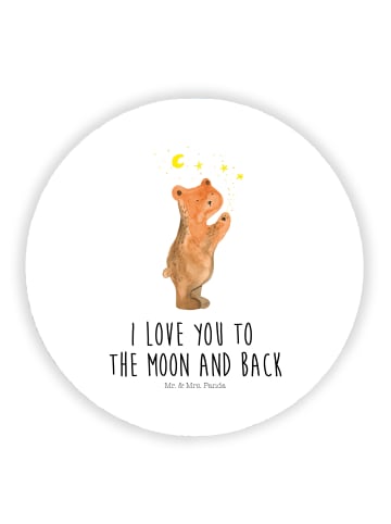 Mr. & Mrs. Panda Magnet für Fotos Verliebter Bär mit Spruch in Weiß