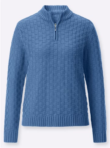WITT WEIDEN Strickpullover in mittelblau