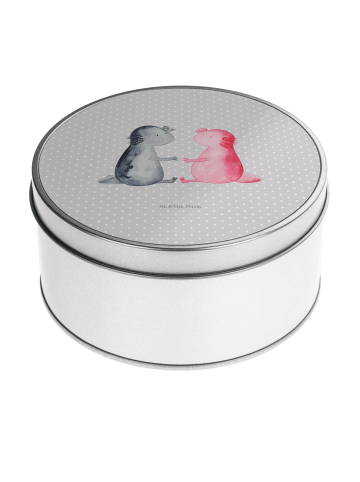 Mr. & Mrs. Panda Erinnerungsbox Axolotl Liebe ohne Spruch in Grau Pastell