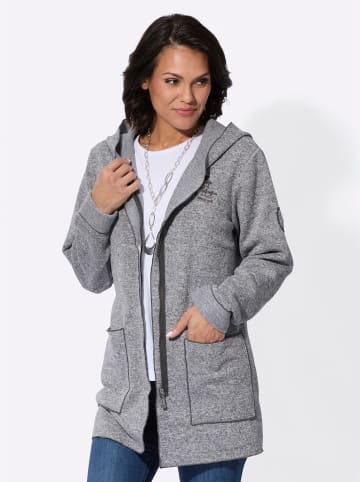 WITT WEIDEN Strickfleece-Jacke in anthrazit-meliert