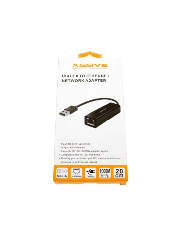 COFI 1453 USB 3.0 zu Ethernet Adapter 1000 Mbit/s Ethernet-Netzwerk in Schwarz