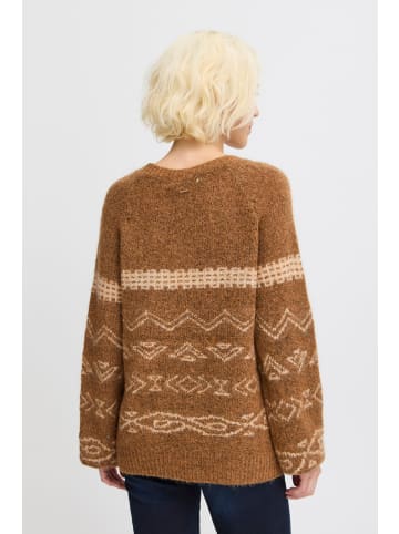 Pulz PZMIMI Pullover Regular fit in Tobacco Brown Melange