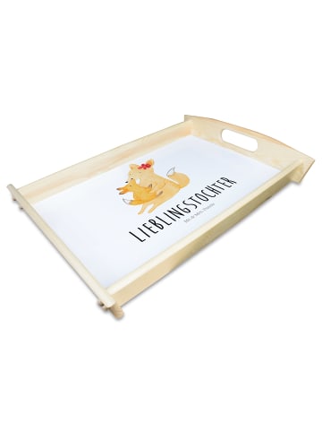 Mr. & Mrs. Panda Tee Tablett Fuchs Mama mit Spruch in Weiß