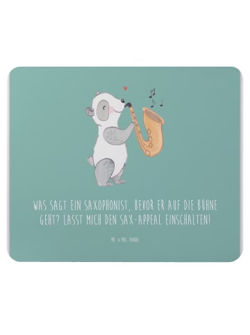 Mr. & Mrs. Panda Mousepad Magischer Saxophon-Charme mit Spruch in Meeresbrise