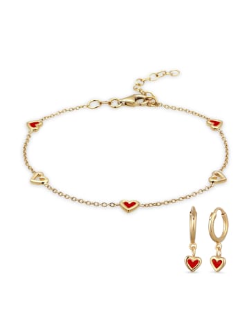 Elli Schmuckset 925 Sterling Silber in Gold